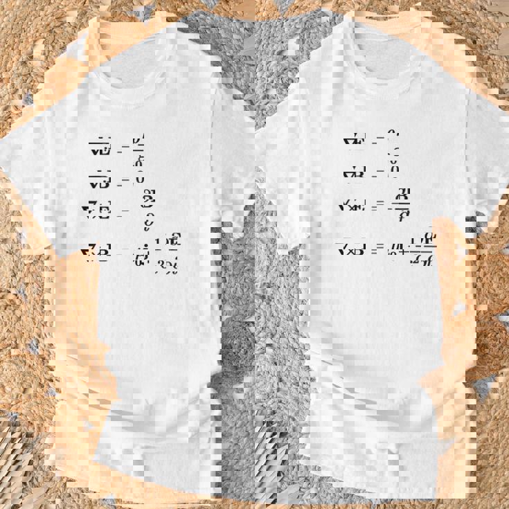 Maxwell 電磁気学・物理・科学の方程式 Tシャツ 高齢者への贈り物