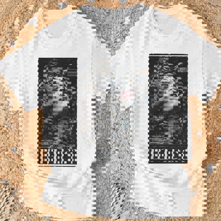 Medusa Backprint 女神の蛇 ギリシャ神話 バックプリント メデューサ 長袖tシャツ Tシャツ 高齢者への贈り物