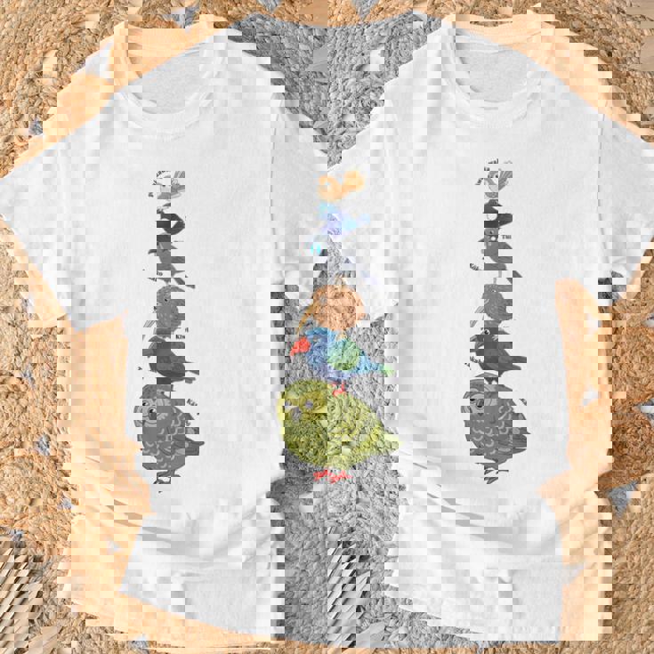 New Zealand Bird Lover Wildlife Bird Watching Kiwi Kakapo T-Shirt Gifts for Old Men