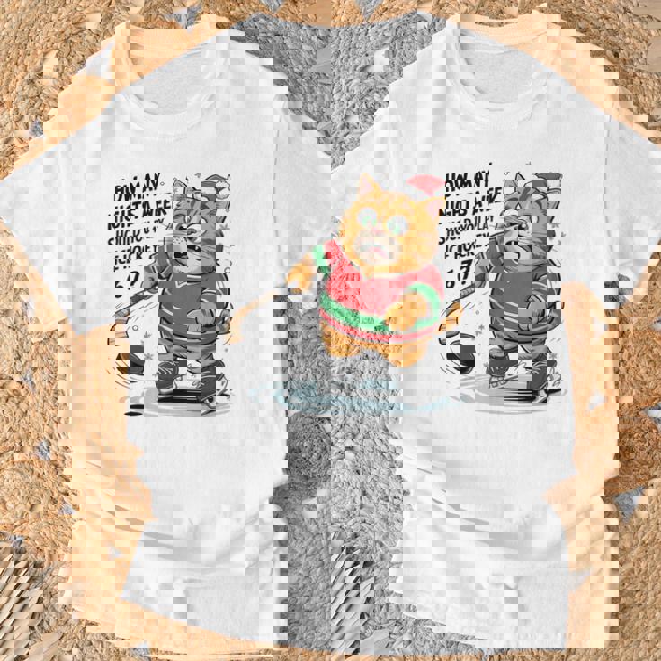 How Many Nights a Week Should You Play Ice Hockey 6 7 T-Shirt Gifts for Old Men