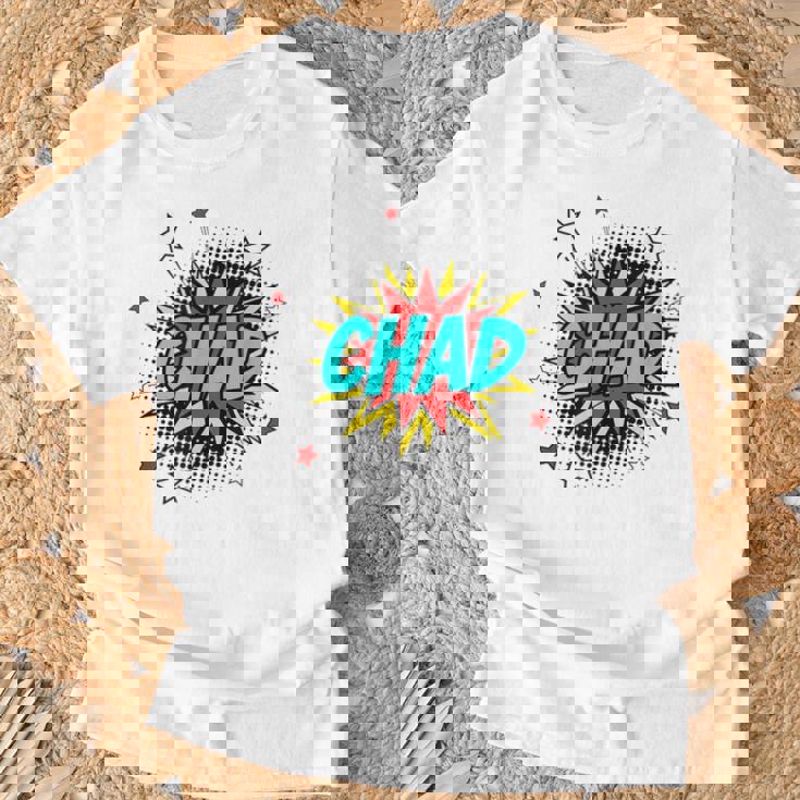 Personalized Name Comic Pop Art Superhero Chad T-Shirt Gifts for Old Men Personalized Name Comic Pop Art Superhero Chad T-Shirt Gifts for Old Men