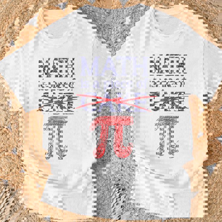 Pi Day Math Is A Piece Of Cake ファニーtシャツ 314用 Tシャツ 高齢者への贈り物