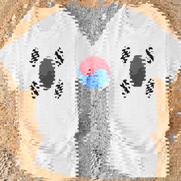 South Korea Korean National Flageoul Tシャツ 高齢者への贈り物