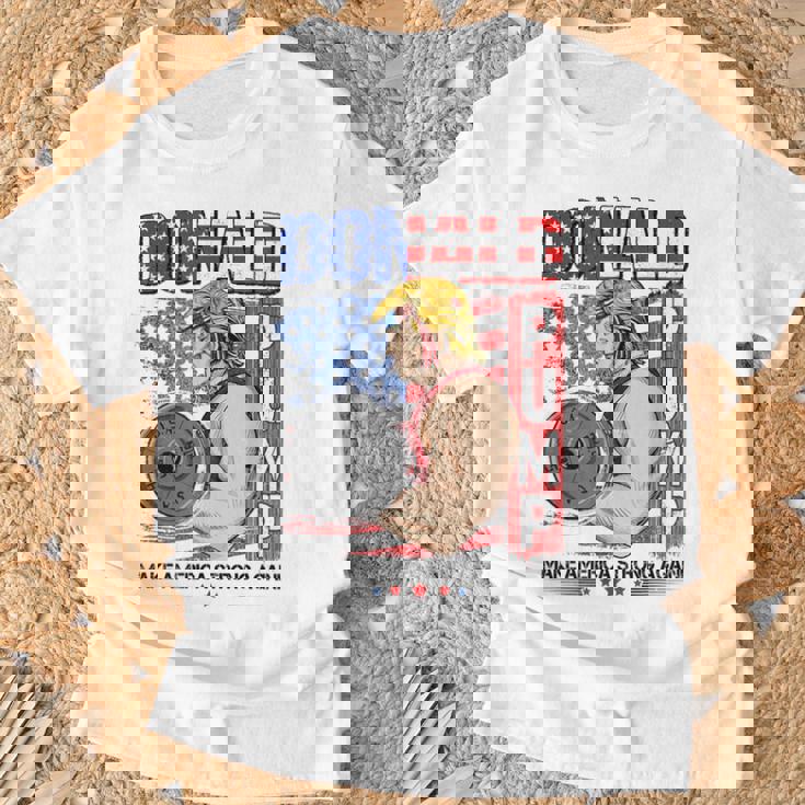 Trump Donald Pump Make Americatrong Again Tシャツ 高齢者への贈り物