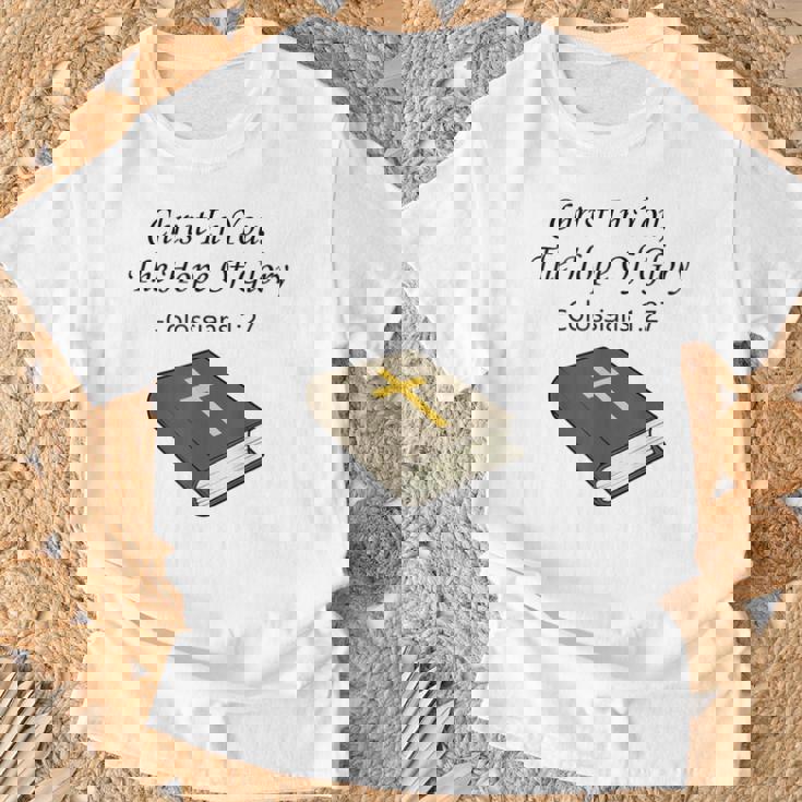 あなたの中のキリスト 聖書箇条 キリスト教 イエス・キリスト Tシャツ 高齢者への贈り物