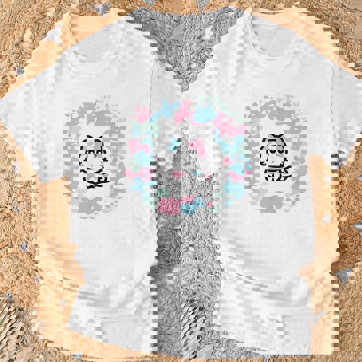 びーえするるる【Bsテレ東公式】カモフラージュ柄tシャツ（ホワイト） Tシャツ 高齢者への贈り物