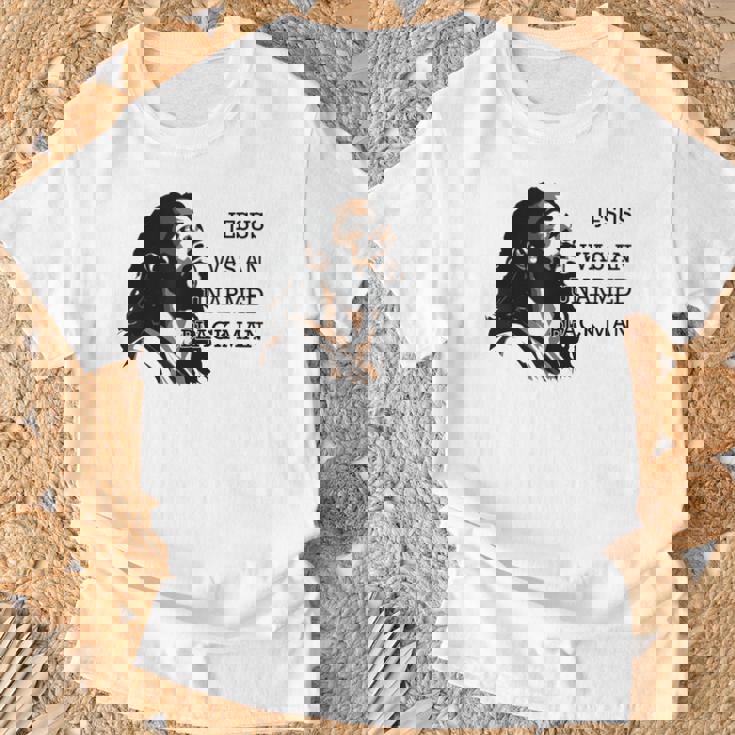 イエスは非武装の黒人だった Tシャツ 高齢者への贈り物