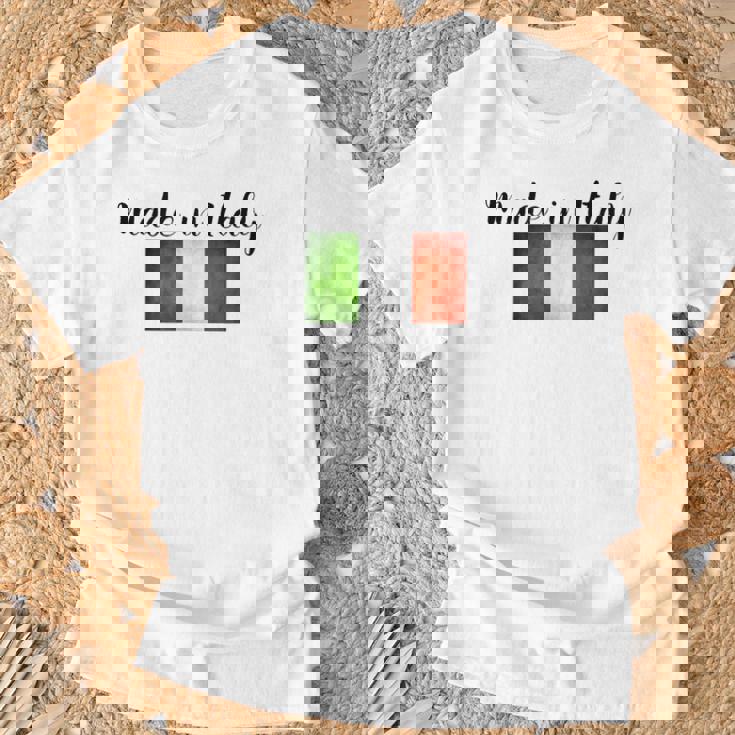 イタリア製イタリア国旗シャツ。 Tシャツ 高齢者への贈り物