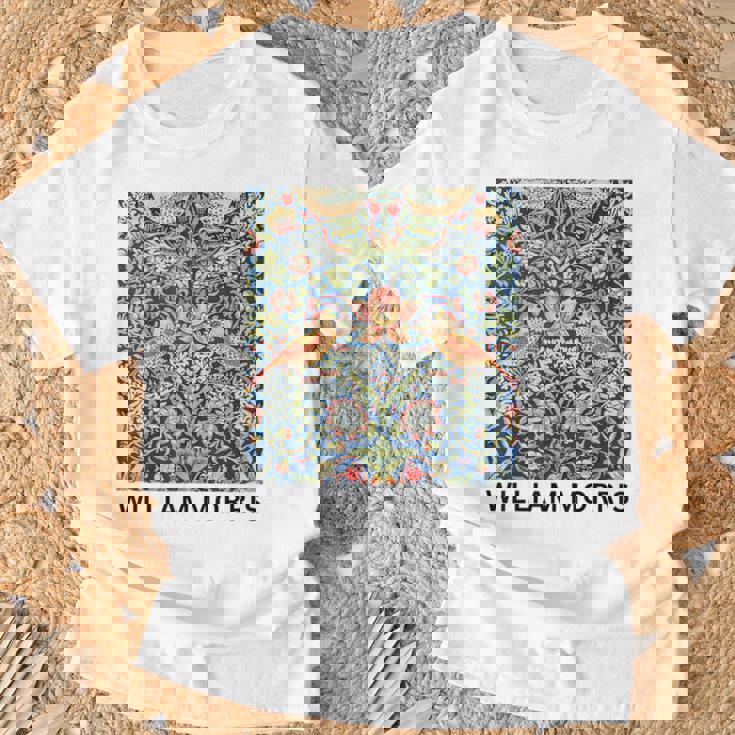 ウィリアム・モリス いちご泥棒 ポスター ビンテージ タペストリー William Morris Tシャツ 高齢者への贈り物