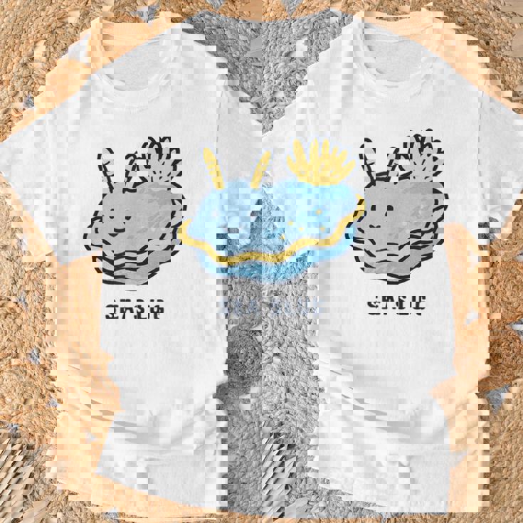 ウミウシ 海牛ealug イラスト ゆるい 簡単 おもしろ かわいい 動物 人気 海洋生物 Tシャツ 高齢者への贈り物