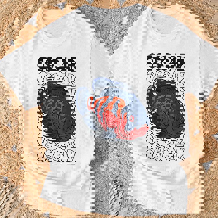 オスカーフィッシュ 80年代スタイル モンスターフィッシュキーパー 熱帯魚 Tシャツ 高齢者への贈り物