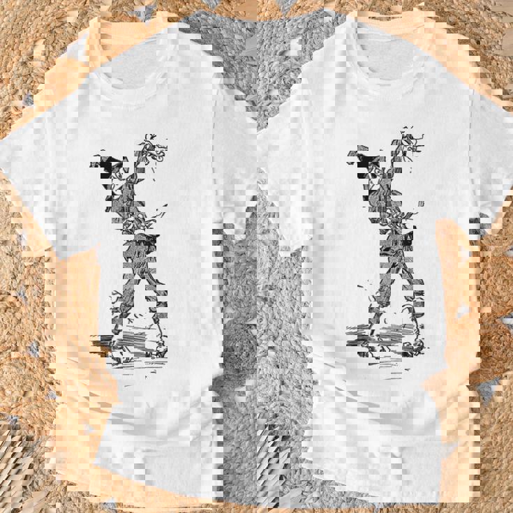 オズの土地 ビンテージアート ハロウィーン オズの魔法使い かかし Tシャツ 高齢者への贈り物