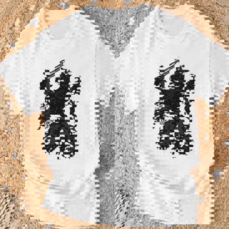 オランダ国旗 オランダプライド オランダルーツ ライオンコート Tシャツ 高齢者への贈り物