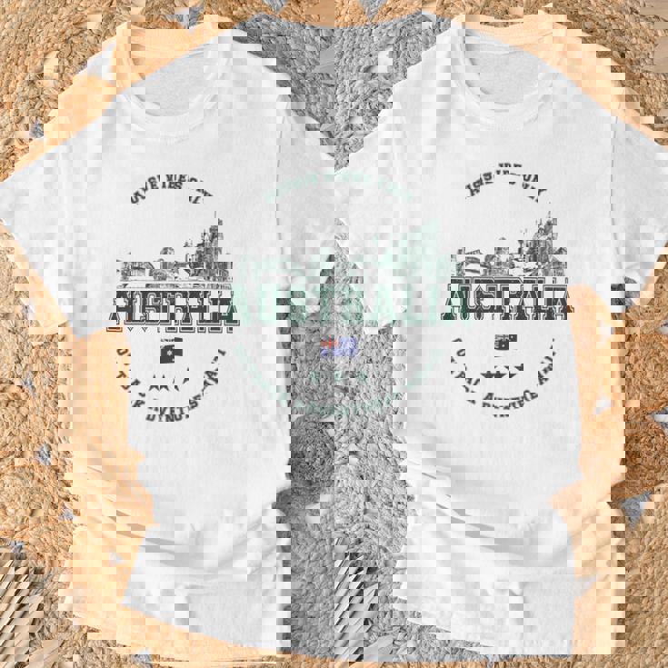 オーストラリアヴィンテージお土産オーストラリアのランドマーク Tシャツ 高齢者への贈り物