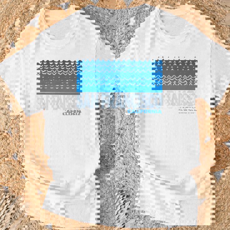 カリフォルニア州サンフランシスコ サンフランシスコ カリフォルニア アクアティック Tシャツ 高齢者への贈り物