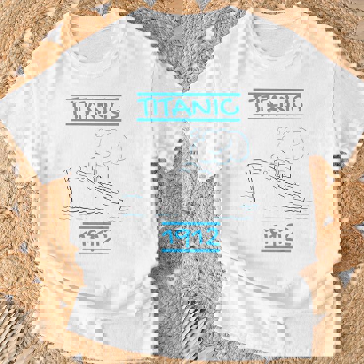 キッズ タイタニック キッズ 帆船 ヴィンテージ クルーズ ベッセル 1912 Tシャツ 高齢者への贈り物