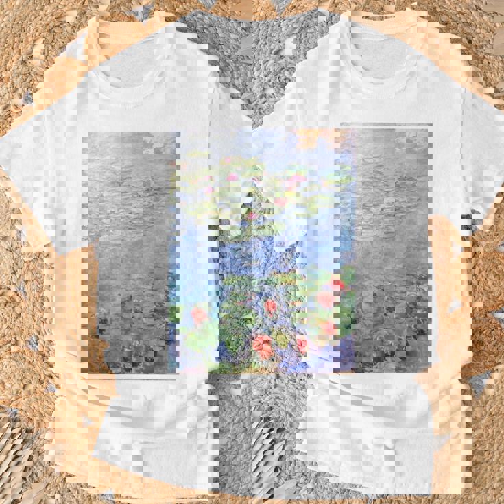 クロード・モネ 睡蓮 Tシャツ 高齢者への贈り物