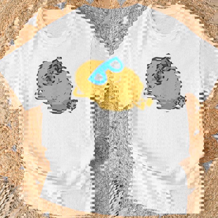 サングラスでかわいいポテチ リラックスポテチ Tシャツ 高齢者への贈り物