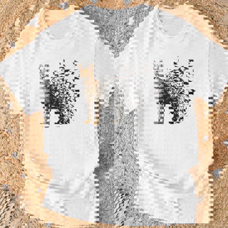 サーバルキャット 長袖tシャツ Tシャツ 高齢者への贈り物