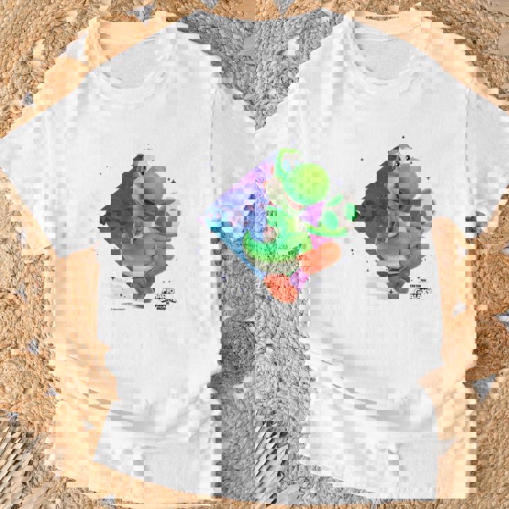 ザ・スーパーマリオギャラクシー・ムービーyoshi In Action Tシャツ 高齢者への贈り物