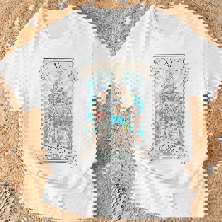 タロットカード オタク アヘ顔 Lewd 変態アニメ オカルト異教徒 ウィッカ Tシャツ 高齢者への贈り物