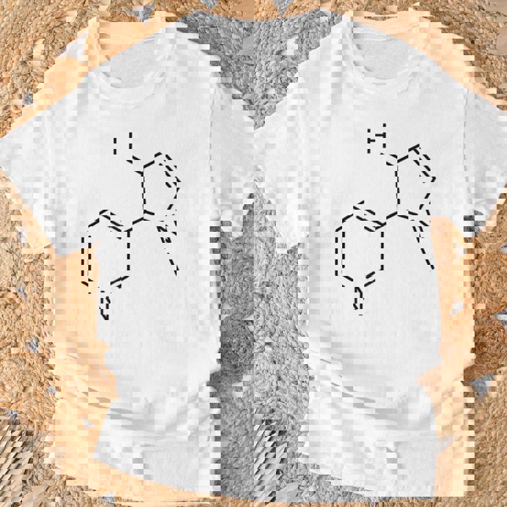 ニコチンの化学構造 Tシャツ 高齢者への贈り物