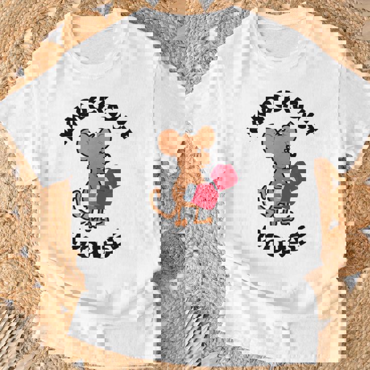 ノックアウトマウス 面白い科学、微生物学、面白い遺伝学 Tシャツ 高齢者への贈り物