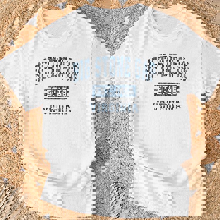 ビッグストーンギャップ バージニアva ヴィンテージ スポーツデザイン ネイビープリント Tシャツ 高齢者への贈り物