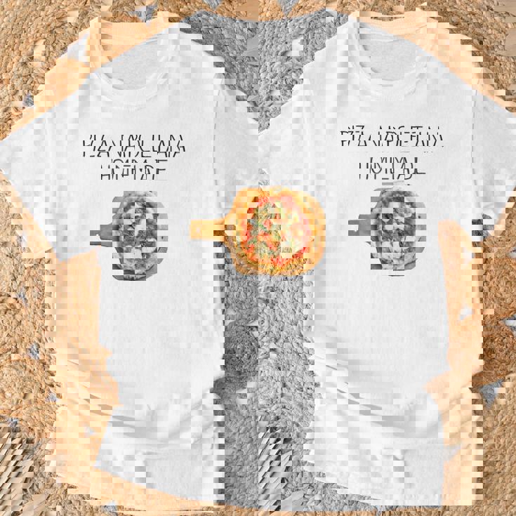 ピザ ナポレターナ イタリア ピザ ナポリタン マルゲリータ Tシャツ 高齢者への贈り物