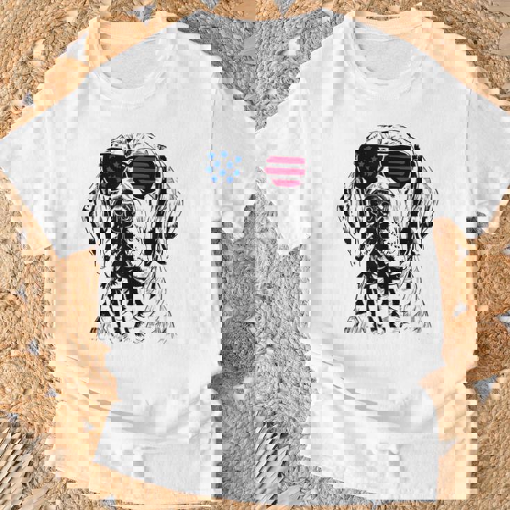 フィラ ブラジレイロ 犬 7月4日 アメリカ国旗 Tシャツ 高齢者への贈り物