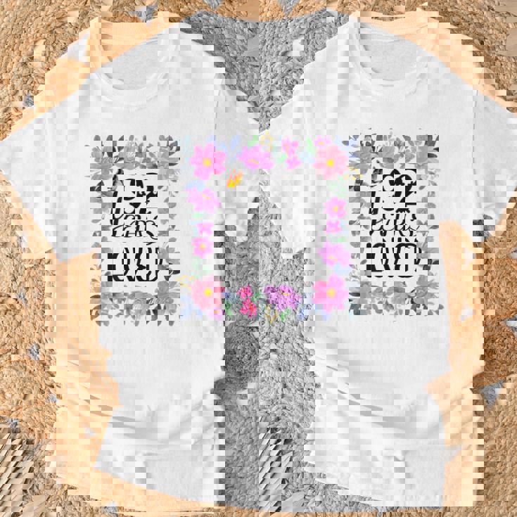 フローラル 92歳 誕生日プレゼント 男性 女性 92歳 愛用 Tシャツ 高齢者への贈り物