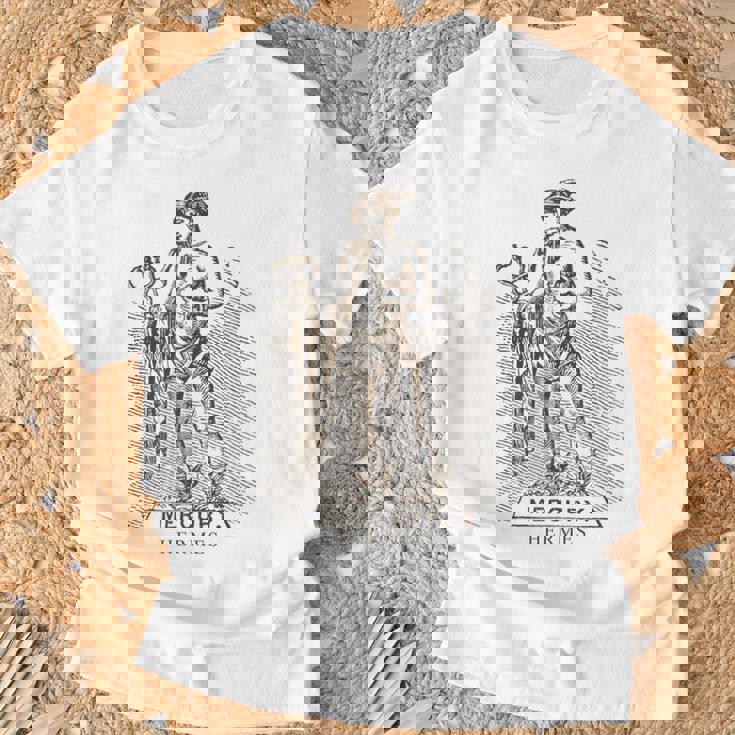 マーキュリー、エルメスの神、泥棒、スポーツ、アスリート Tシャツ 高齢者への贈り物