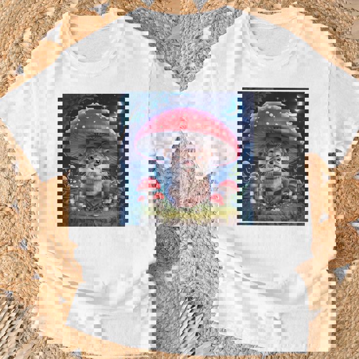 ラッコ コタコアキノコ グランジ 美的ラッコ Tシャツ 高齢者への贈り物