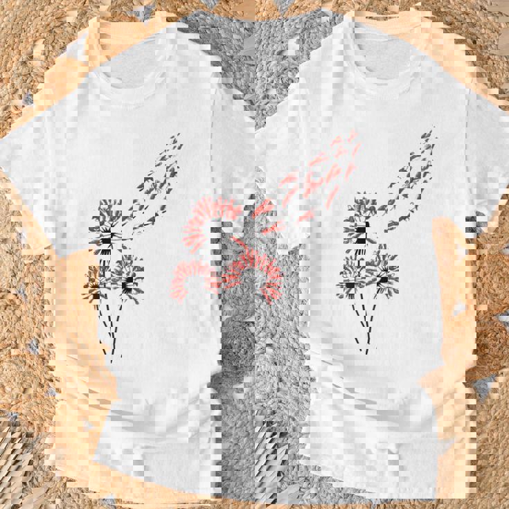 ロブスター愛好家のためのフラワータンポポロブスターシャツ Tシャツ 高齢者への贈り物