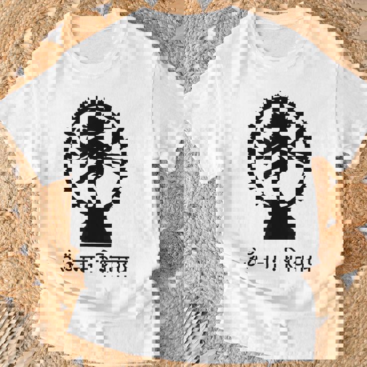 ロードシヴァ ヒンズー教 ゴッドオーム マントラ サンスクリット ヨガ Tシャツ 高齢者への贈り物