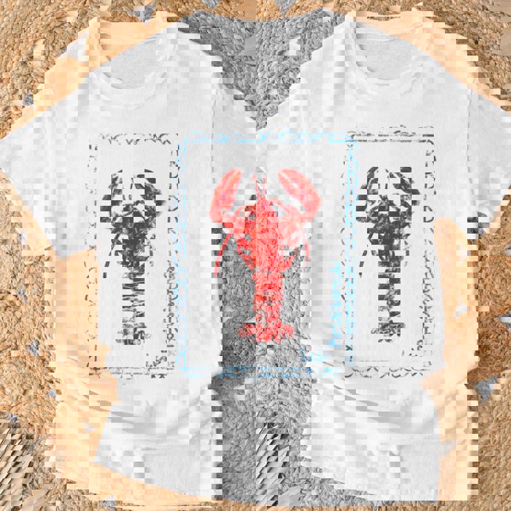 ヴィンテージレッドロブスター Tシャツ 高齢者への贈り物