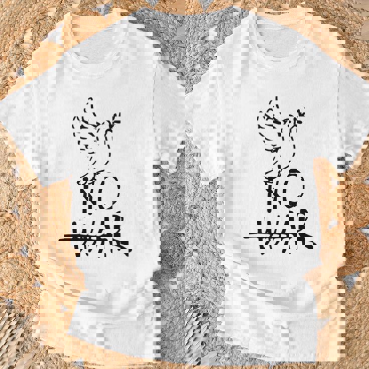 不戦の鳩 世界平和の象徴 ホープ・ハーモニー・フェスティバル No War Dove Of Wolrd Peace 長袖tシャツ Tシャツ 高齢者への贈り物