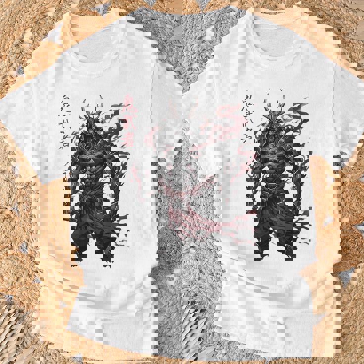 侍戦士 鬼 ダークファンタジー 日本漫画 Tシャツ 高齢者への贈り物