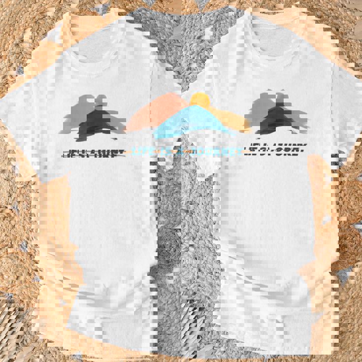 宗教神学 Life Is A Journey 宗教への旅 Tシャツ 高齢者への贈り物