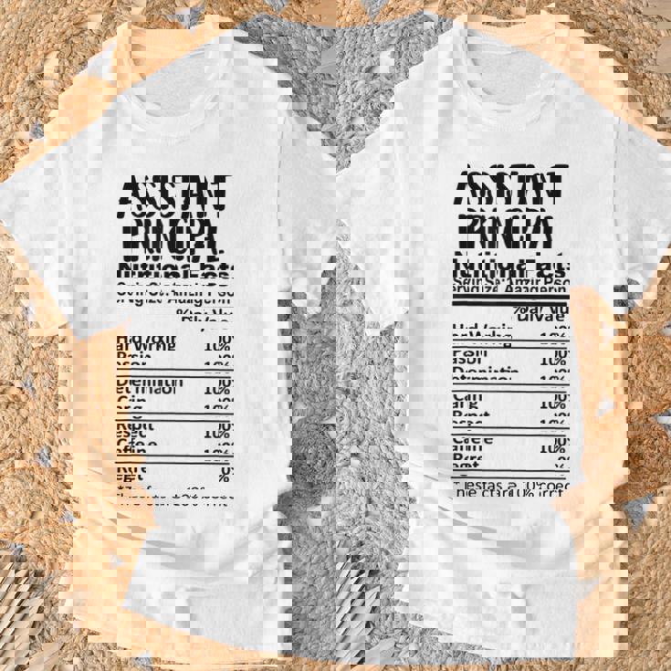 教頭栄養成分表おかしい Tシャツ 高齢者への贈り物