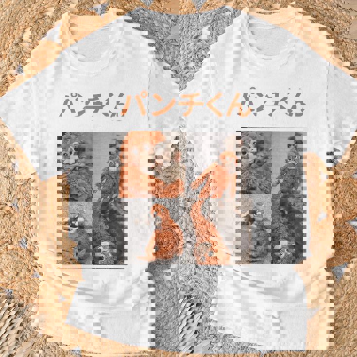 日本パンチくんベビーマカクパンチザモンキーぬいぐるみ Tシャツ 高齢者への贈り物