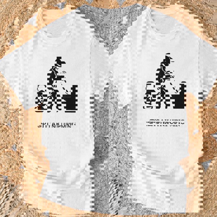 浄化槽ポンプ Tシャツ 高齢者への贈り物