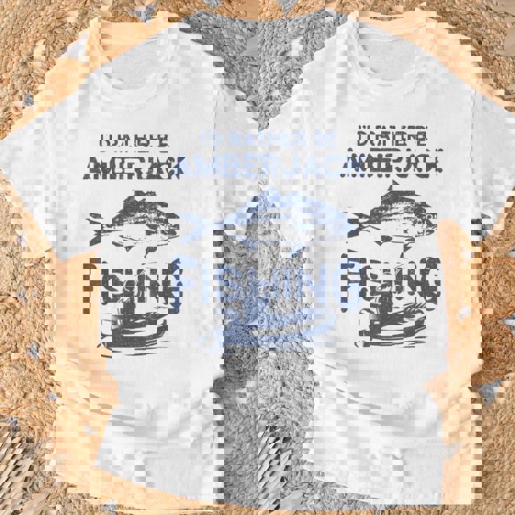 私はむしろなりたい-フィッシャーフィッシャーマンカンパチ釣り Tシャツ 高齢者への贈り物