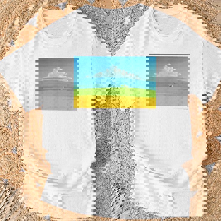 詩とメルヘン 葉祥明 トスカーナの祈り P3031 Tシャツ 高齢者への贈り物