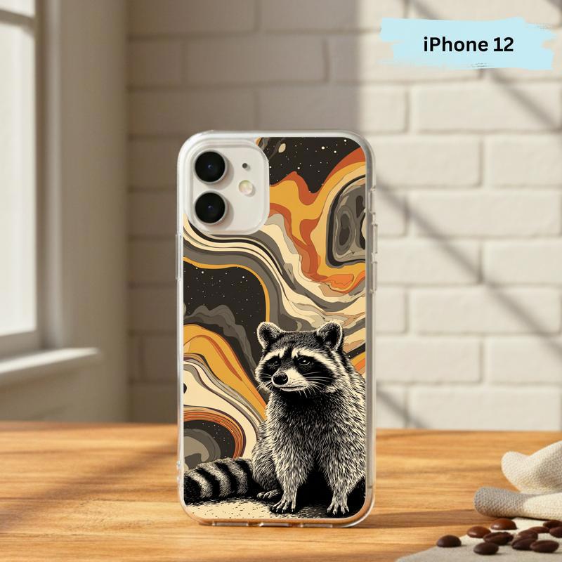Hippy Ironic Raccoon, Groovy Enough Phone Case IPhone