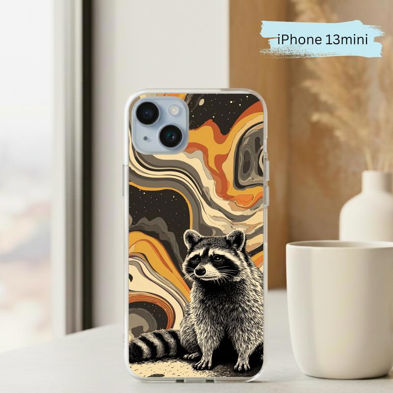 Hippy Ironic Raccoon, Groovy Enough Phone Case IPhone
