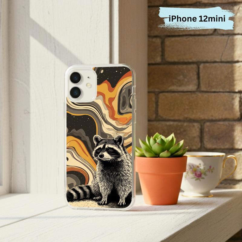Hippy Ironic Raccoon, Groovy Enough Phone Case IPhone