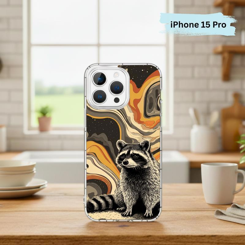 Hippy Ironic Raccoon, Groovy Enough Phone Case IPhone