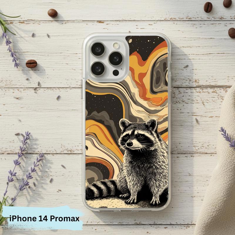 Hippy Ironic Raccoon, Groovy Enough Phone Case IPhone