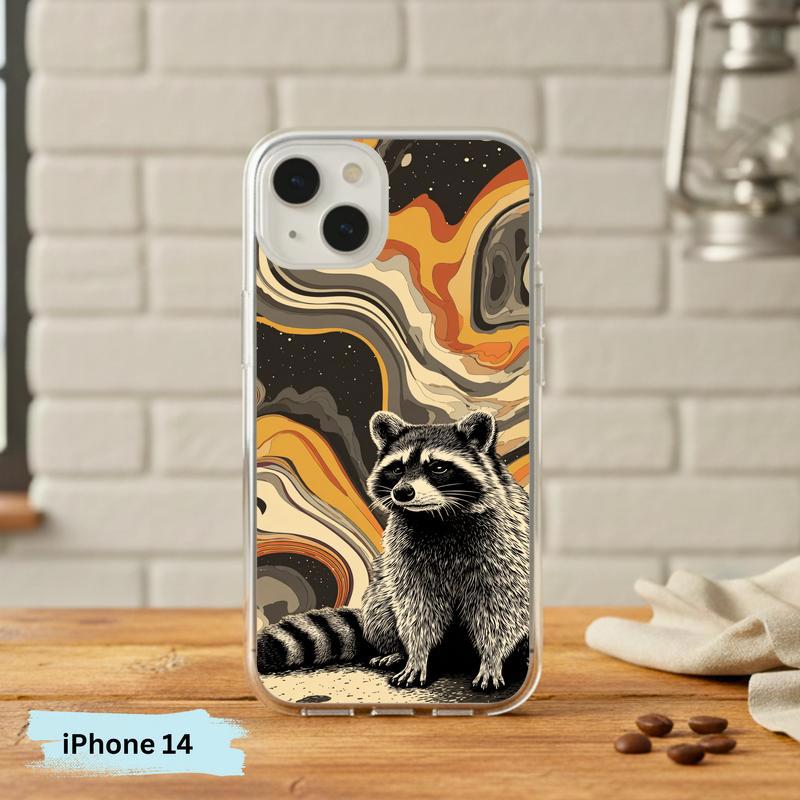 Hippy Ironic Raccoon, Groovy Enough Phone Case IPhone